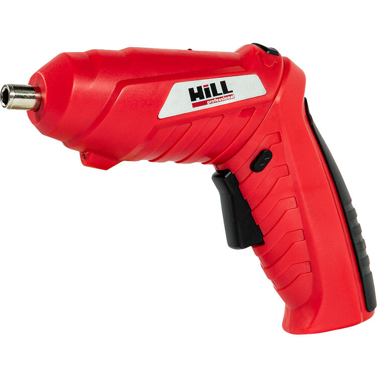 Auf diesem Bild sehen Sie GRATIS* HILL 46-teiliges Akku-Schrauber-Set in der Farbe rot