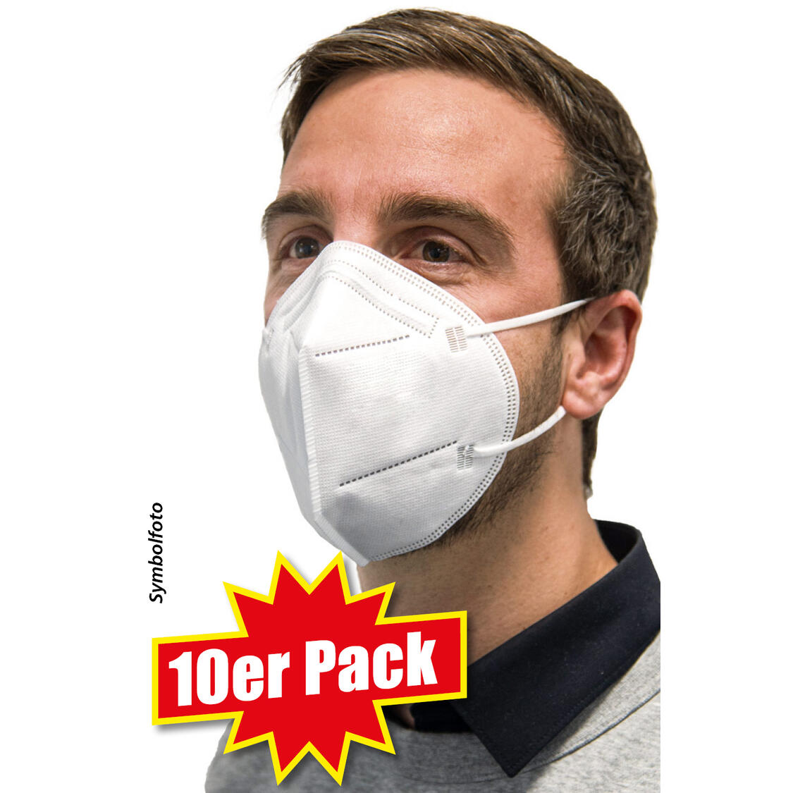 10er Pack FFP2-Schutzmasken
