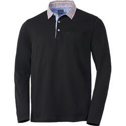 Franco Bettoni Herren Poloshirt mit Hemdkragen langarm