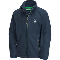 Benetton Kinder Fleecejacke, atmungsaktiv und schnelltrocknend - Farbe: marine