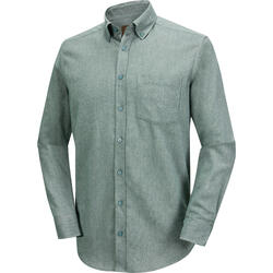 Ducktail Herren Flanellhemd aus 100% Baumwolle mit Button-Down-Kragen - Farbe: schilf