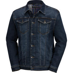 Sisley Herren Jeansjacke mit Flanell