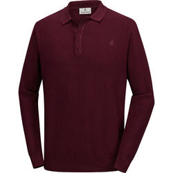 Jacques Britt Herren Strick-Poloshirt langarm