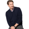 Franco Bettoni Herren 100% Kaschmir V-Pullover