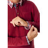 HENSON&HENSON Herren Pullover mit Hemdkragen