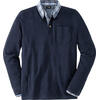 HENSON&HENSON Herren Pullover mit Hemdkragen