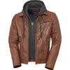 Tom Ramsey Herren Lederjacke mit Kapuze