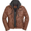 Tom Ramsey Herren Lederjacke mit Kapuze
