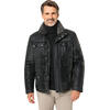 Bugatti Herren Leder-Steppjacke