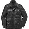 Bugatti Herren Leder-Steppjacke