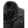 Bugatti Herren Leder-Steppjacke