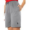 Auf diesem Bild sehen Sie U.S. POLO ASSN. Jersey-Shorts unisex, leicht und sportlich in der Farbe grau-melange