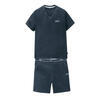 Auf diesem Bild sehen Sie Mexx Herren Pyjama kurz in der Farbe marine