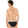 Auf diesem Bild sehen Sie Benetton 3er Pack Herren Slips in der Farbe schwarz