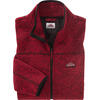 Auf diesem Bild sehen Sie Stubai Herren Strickfleece-Jacke in der Farbe rot-melange