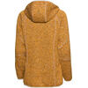 Auf diesem Bild sehen Sie Spitzbergen Damen Kapuzen-Strickfleecejacke in der Farbe gelb melange