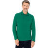 Auf diesem Bild sehen Sie Jacques Britt Herren Poloshirt Piqu langarm in der Farbe grn