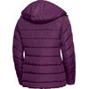 Auf diesem Bild sehen Sie Belmina Damen Steppjacke mit Fellkapuze in der Farbe beere