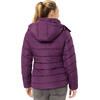 Auf diesem Bild sehen Sie Belmina Damen Steppjacke mit Fellkapuze in der Farbe beere