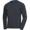 Auf diesem Bild sehen Sie Franz Klammer Thermo-Langarm-Shirt unisex in der Farbe anthrazit-melange