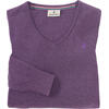 Auf diesem Bild sehen Sie Jacques Britt Damen Pullover mit V-Ausschnitt in der Farbe lila
