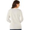 Auf diesem Bild sehen Sie Jacques Britt Damen Pullover mit V-Ausschnitt in der Farbe hellbeige