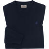 Auf diesem Bild sehen Sie Jacques Britt Herren Pullover mit V-Ausschnitt in der Farbe marine