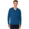 Auf diesem Bild sehen Sie Jacques Britt Herren Pullover mit V-Ausschnitt in der Farbe blau