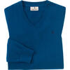Auf diesem Bild sehen Sie Jacques Britt Herren Pullover mit V-Ausschnitt in der Farbe blau