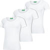 Auf diesem Bild sehen Sie Benetton 3er Pack Damen T-Shirts in der Farbe wei�