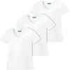 Auf diesem Bild sehen Sie Benetton 3er Pack Damen T-Shirts in der Farbe wei�