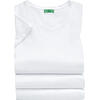 Auf diesem Bild sehen Sie Benetton 3er Pack Damen T-Shirts in der Farbe wei�