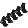 Auf diesem Bild sehen Sie 5er Pack Wilson Socken tief f�r Damen und Herren  in der Farbe schwarz
