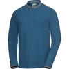 Auf diesem Bild sehen Sie Stone Rich Herren Henley Shirt langarm in der Farbe blau