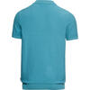 Auf diesem Bild sehen Sie Jacques Britt Herren Strick-Poloshirt kurzarm in der Farbe t�rkis