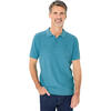 Auf diesem Bild sehen Sie Jacques Britt Herren Strick-Poloshirt kurzarm in der Farbe t�rkis