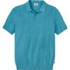 Auf diesem Bild sehen Sie Jacques Britt Herren Strick-Poloshirt kurzarm in der Farbe t�rkis