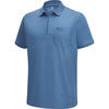 Auf diesem Bild sehen Sie Jacques Britt Herren Poloshirt kurzarm mit Zipp in der Farbe blau
