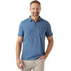 Auf diesem Bild sehen Sie Jacques Britt Herren Poloshirt kurzarm mit Zipp in der Farbe blau