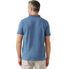 Auf diesem Bild sehen Sie Jacques Britt Herren Poloshirt kurzarm mit Zipp in der Farbe blau