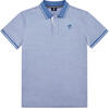 Auf diesem Bild sehen Sie Polo Sylt Herren Poloshirt Melange, atmungsaktiv und pflegeleicht in der Farbe hellblau