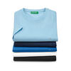 Auf diesem Bild sehen Sie Benetton 5er Pack T-Shirts unisex, pflegeleicht und sportlich in der Farbe gemischt