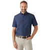 Auf diesem Bild sehen Sie Tom Ramsey Herren Jeanshemd kurzarm in der Farbe dunkelblau