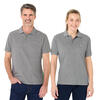 Auf diesem Bild sehen Sie Benetton Poloshirt kurzarm unisex, unifarben aus 100% Baumwolle&nbsp; in der Farbe grau-melange