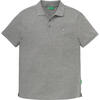 Auf diesem Bild sehen Sie Benetton Poloshirt kurzarm unisex, unifarben aus 100% Baumwolle&nbsp; in der Farbe grau-melange