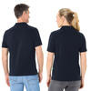 Auf diesem Bild sehen Sie Benetton Poloshirt kurzarm unisex, unifarben aus 100% Baumwolle&nbsp; in der Farbe marine