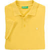 Auf diesem Bild sehen Sie Benetton Poloshirt kurzarm unisex, unifarben aus 100% Baumwolle&nbsp; in der Farbe gelb