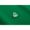 Auf diesem Bild sehen Sie Benetton Poloshirt kurzarm unisex, unifarben aus 100% Baumwolle&nbsp; in der Farbe gr�n