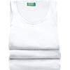 Auf diesem Bild sehen Sie Benetton 3er Pack Damen Tr�gershirts in der Farbe wei�