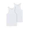 Auf diesem Bild sehen Sie Stroendberg 2er Pack Herren Lufttrikot-Tr�gershirts in der Farbe wei�